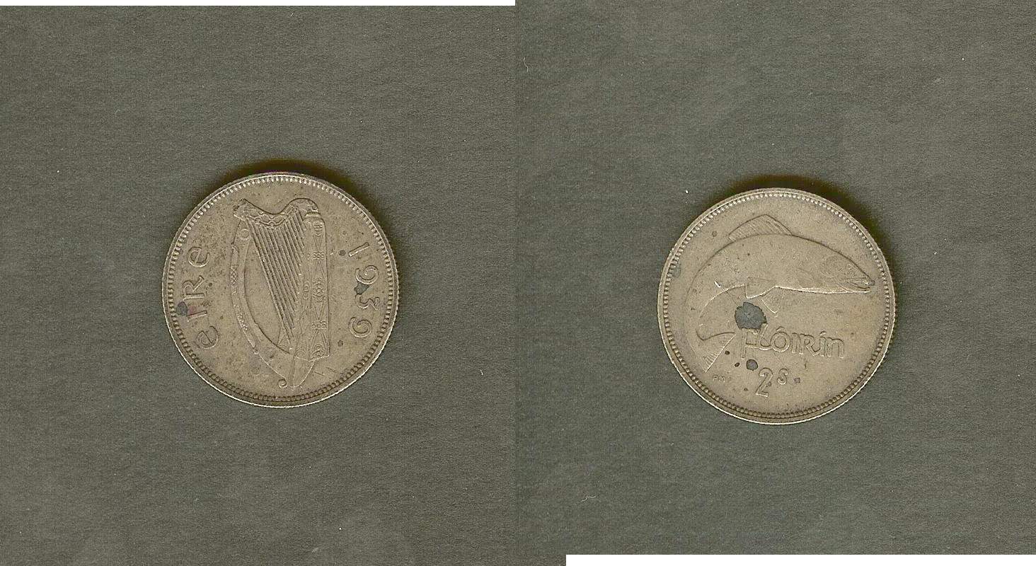 Ireland florin 1939 VF+